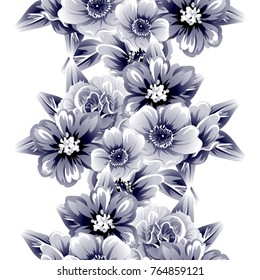 Abstract elegance seamless pattern with floral background