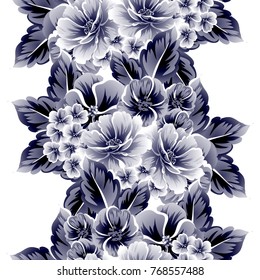 Abstract elegance seamless pattern with floral background