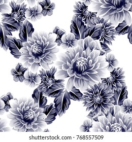 Abstract elegance seamless pattern with floral background