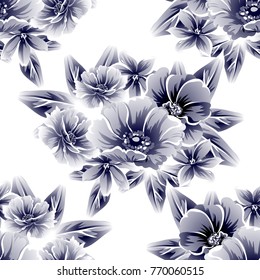 Abstract elegance seamless pattern with floral background