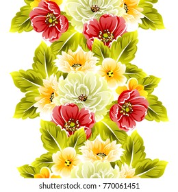 Abstract elegance seamless pattern with floral background