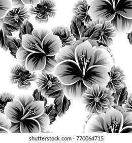 Abstract elegance seamless pattern with floral background