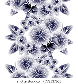 Abstract elegance seamless pattern with floral background