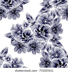 Abstract elegance seamless pattern with floral background
