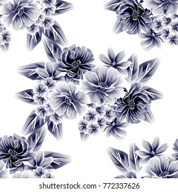 Abstract elegance seamless pattern with floral background