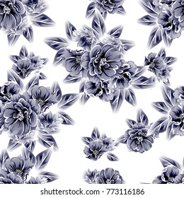 Abstract elegance seamless pattern with floral background