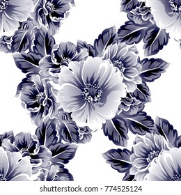 Abstract elegance seamless pattern with floral background Abstract elegance seamless pattern with floral background