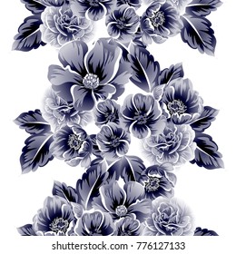 Abstract elegance seamless pattern with floral background