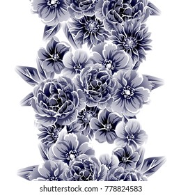 Abstract elegance seamless pattern with floral background