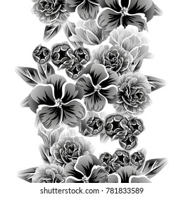Abstract elegance seamless pattern with floral background