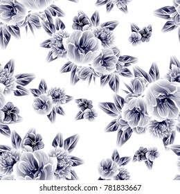 Abstract elegance seamless pattern with floral background