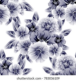 Abstract elegance seamless pattern with floral background
