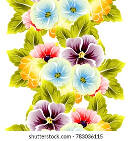 Abstract elegance seamless pattern with floral background