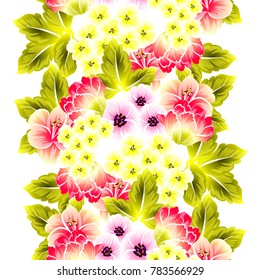 Abstract elegance seamless pattern with floral background