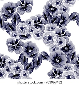 Abstract elegance seamless pattern with floral background
