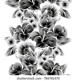 Abstract elegance seamless pattern with floral background