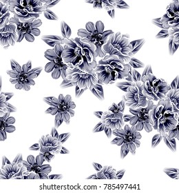 Abstract elegance seamless pattern with floral background