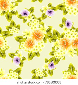 Abstract elegance seamless pattern with floral background
