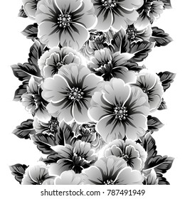 Abstract elegance seamless pattern with floral background