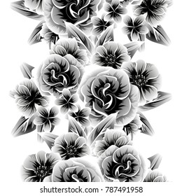Abstract elegance seamless pattern with floral background