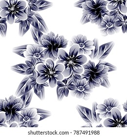 Abstract elegance seamless pattern with floral background
