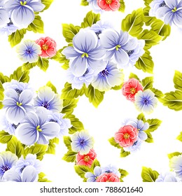 Abstract elegance seamless pattern with floral background