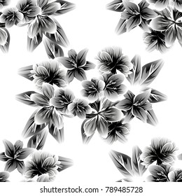 Abstract elegance seamless pattern with floral background