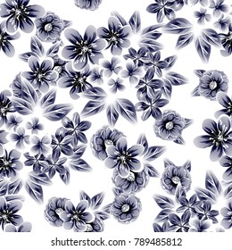 Abstract elegance seamless pattern with floral background