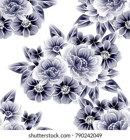 Abstract elegance seamless pattern with floral background