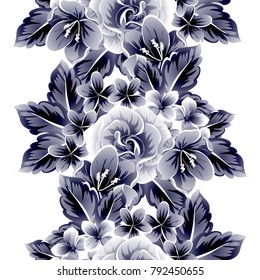 Abstract elegance seamless pattern with floral background