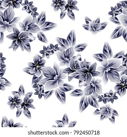 Abstract elegance seamless pattern with floral background
