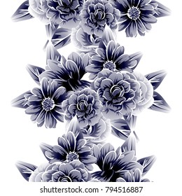 Abstract elegance seamless pattern with floral background