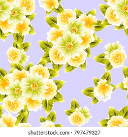 Abstract elegance seamless pattern with floral background