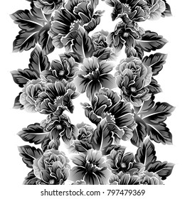 Abstract elegance seamless pattern with floral background