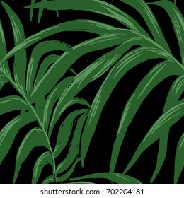 Abstract elegance seamless pattern with leaf background.

