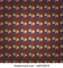 Abstract elegance vector seamless pattern with flowers in beige, violet and gray colors.