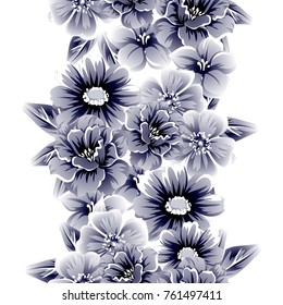 Abstract elegance vector seamless pattern with floral background