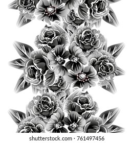 Abstract elegance vector seamless pattern with floral background