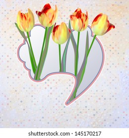 Abstract Elegance Vintage polka dot card. And also includes EPS 10 vector
