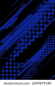 abstract elegant background with blue lines and halftone