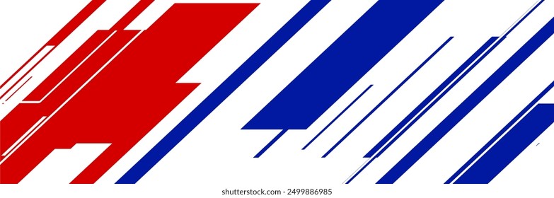 abstract elegant background with blue white red lines