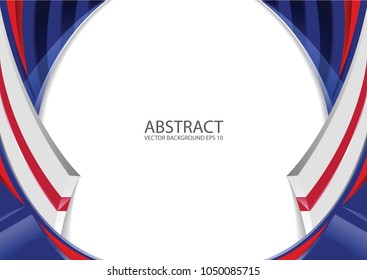 Abstract elegant background design with space for your text. Corporate concept red white blue vector illustration.