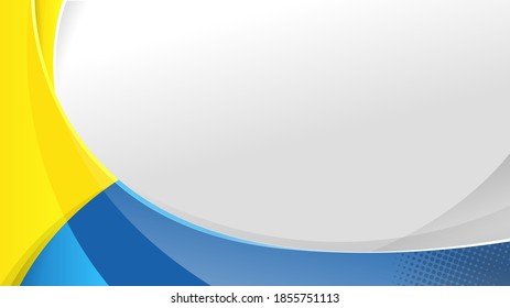 Resumen de diseño elegante de fondo con espacio para el texto. Ilustración del vector azul amarillo concepto corporativo.