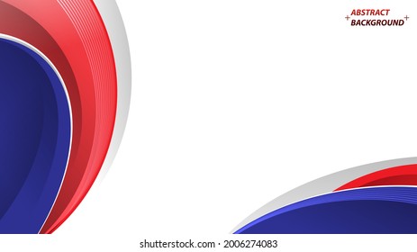 Abstract elegant background design with space for your text. Corporate concept red blue white vector illustration.