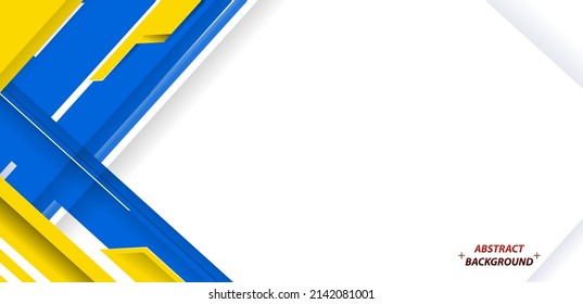Resumen de diseño elegante de fondo con espacio para el texto. Ilustración del vector blanco azul amarillo concepto corporativo.