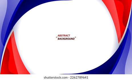 Abstract elegant background design with space for your text. Corporate concept red blue white vector illustration.