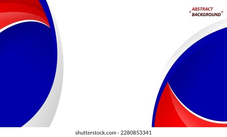 Abstract elegant background design with space for your text. Corporate concept red blue white vector illustration.