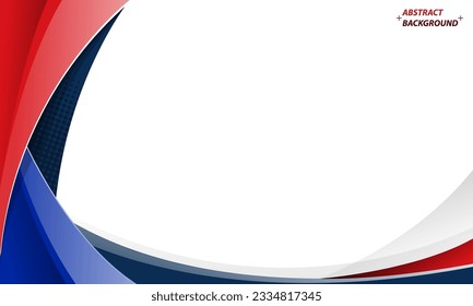 Abstract elegant background design with space for your text. Corporate concept red blue white vector illustration.