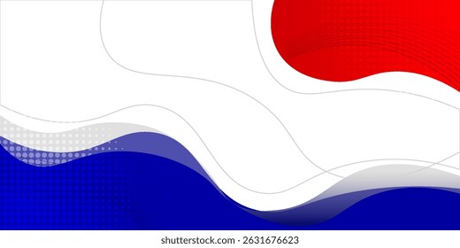 Abstractas diseño de fondo elegante con espacio para su texto. Concepto Corporativa rojo azul Ilustración vectorial blanca.