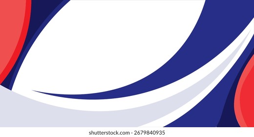 Abstractas diseño de fondo elegante con espacio para su texto. Concepto Corporativa Vector rojo azul blanco